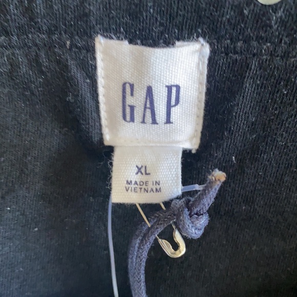 GAP BLACK SEQUIN PENCIL PULL ON SKIRT DARK NIGHT ELASTIC WAISTBAND XL NEW - Picture 6 of 10